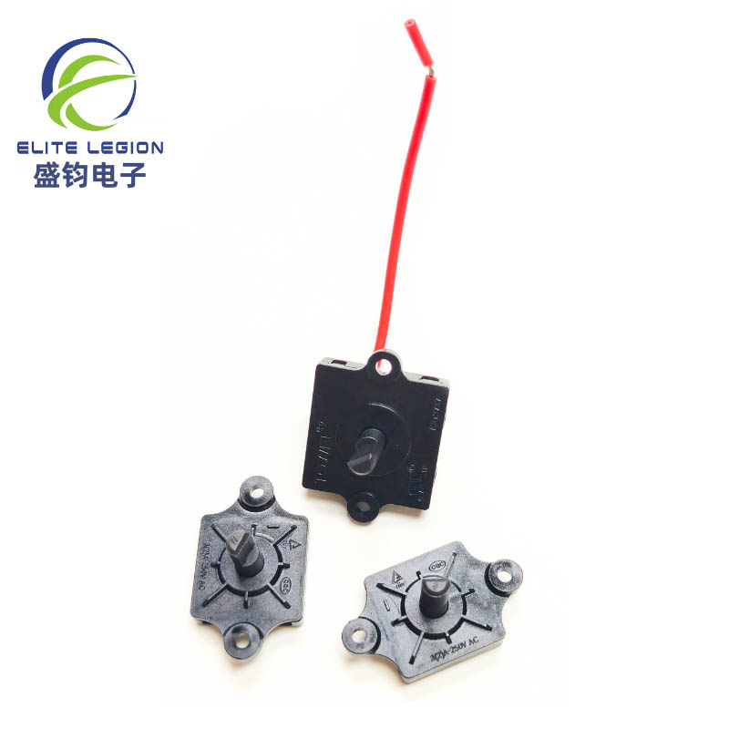 B3200-219 4 Pozíció 3 Speed ​​Rotary kapcsoló vezetékekkel